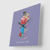 Nutcracker Dance Ballet Performance Congratulation Quadratische Wanduhr (Winkel)