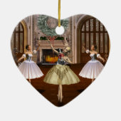 Nutcracker Dancing Ballerinas Holiday Ornament (Hinten)