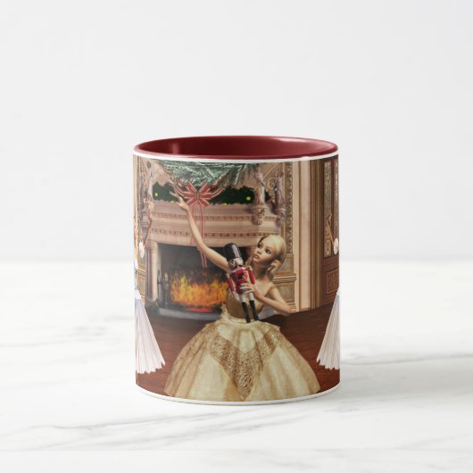 Nutcracker Dancing Ballerinas Holiday Tasse (Zentrum)