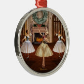 Nutcracker Dancing Ballerinas Ornaments Ornament Aus Metall (Rechts)