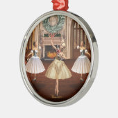 Nutcracker Dancing Ballerinas Ornaments Ornament Aus Metall (Links)