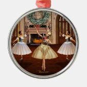 Nutcracker Dancing Ballerinas Ornaments Ornament Aus Metall (Vorne)