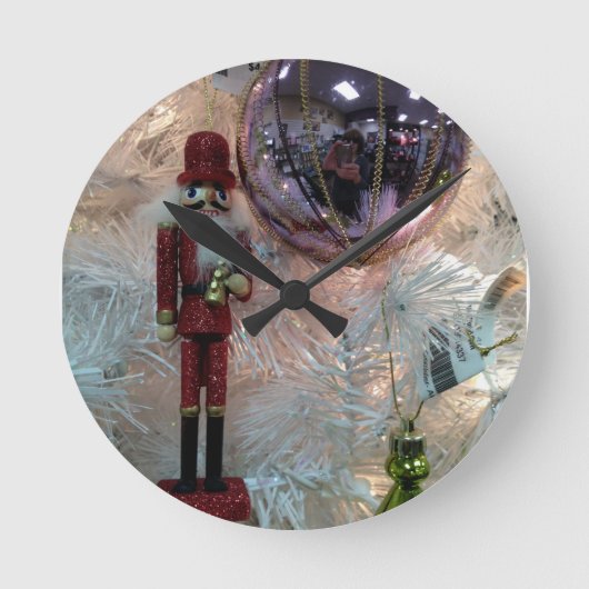 NUTCRACKER/DECORACKER CHRISTMAS KLICKEN RUNDE WANDUHR (Vorderseite)