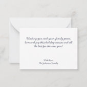 Nutcracker Design Foto Weihnachtskarte Mitteilungskarte (Rückseite)