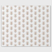 Nutcracker Design Weihnachtswackelpapier Geschenkpapier (Flach)