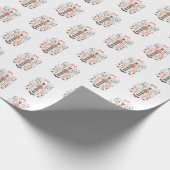 Nutcracker Design Weihnachtswackelpapier Geschenkpapier (Ecke)