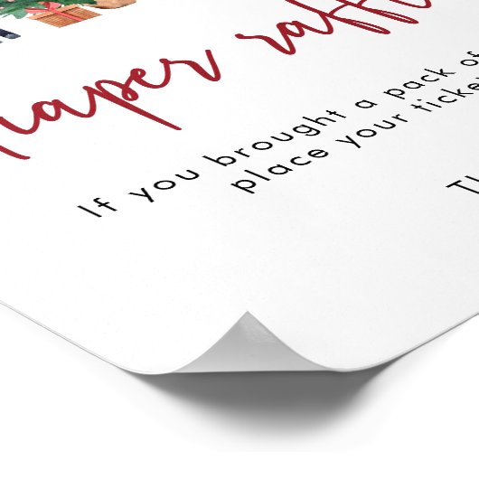 Nutcracker Diaper Raffelzeichen Poster (Ecke)