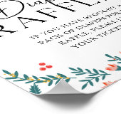 Nutcracker Diaper Raffle Weihnachtsdusche Poster (Ecke)