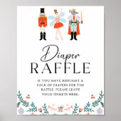 Nutcracker Diaper Raffle Weihnachtsdusche Poster (Vorne)
