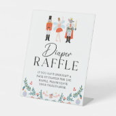 Nutcracker Diaper Raffle Weihnachtsdusche Sockelschild (Vorderseite)