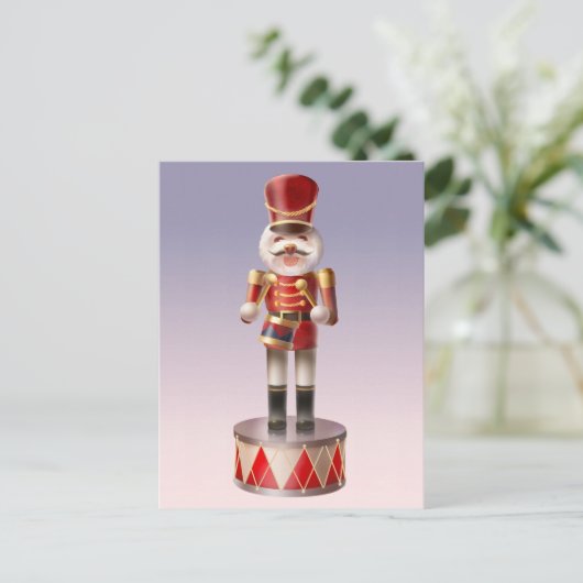 Nutcracker Dog Soldier Feiertagspostkarte (Stehend Vorderseite)
