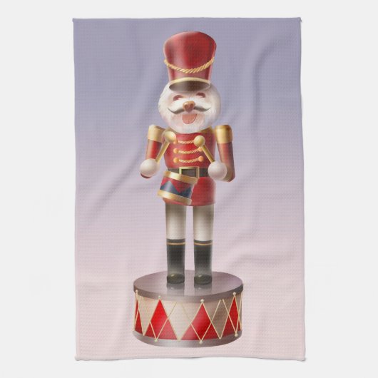 Nutcracker Dog Soldier Geschirrtuch (Vertikal)