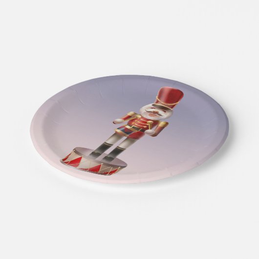 Nutcracker Dog Soldier Pappteller (Schrägansicht)