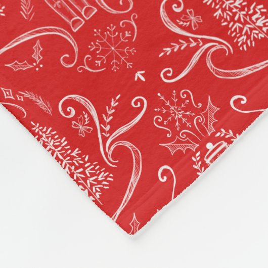 Nutcracker doodle blanket fleecedecke (Ecke)