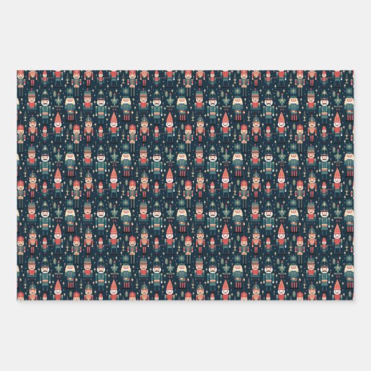 Nutcracker Dreams Wrapping Paper Geschenkpapier Set (Vorderseite 3)