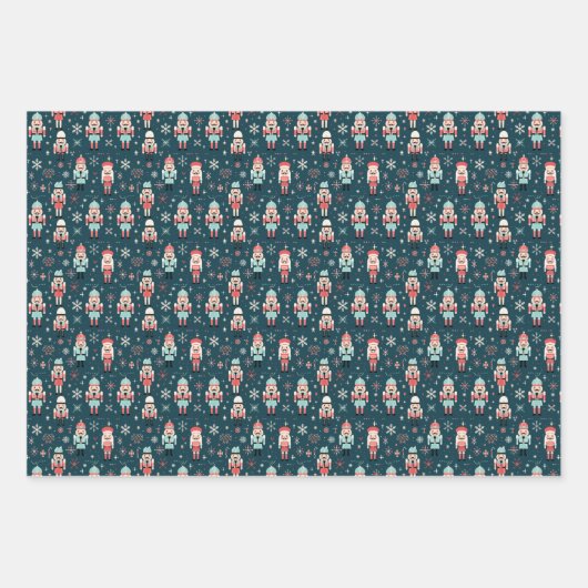 Nutcracker Dreams Wrapping Paper Geschenkpapier Set (Vorderseite 2)
