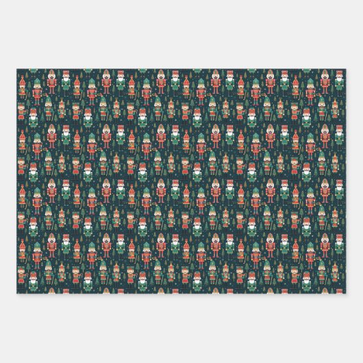 Nutcracker Dreams Wrapping Paper Geschenkpapier Set (Vorderseite)