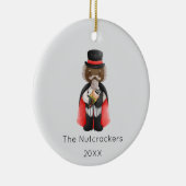 Nutcracker Drossel Weihnachts-Foto Keramik Ornament (Rechts)