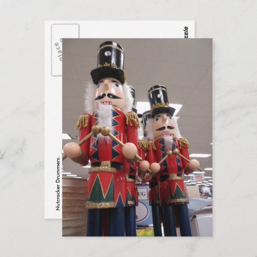 Nutcracker Drummer Postkarte (Vorne/Hinten)