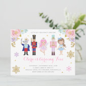 Nutcracker Einladung Zuckerpflaume Einladung (Stehend Vorderseite)