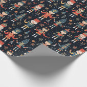 Nutcracker Elegance Festive Pattern Collection" Geschenkpapier (Ecke)