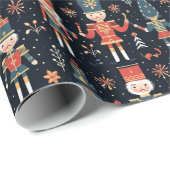 Nutcracker Elegance Festive Pattern Collection" Geschenkpapier (Rolleneckpunkt)