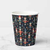 Nutcracker Elegance Festive Pattern Collection Pappbecher (Rückseite)