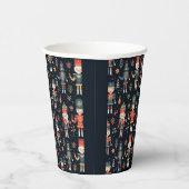Nutcracker Elegance Festive Pattern Collection Pappbecher (Rechts)
