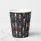 Nutcracker Elegance Festive Pattern Collection Pappbecher (Vorderseite)