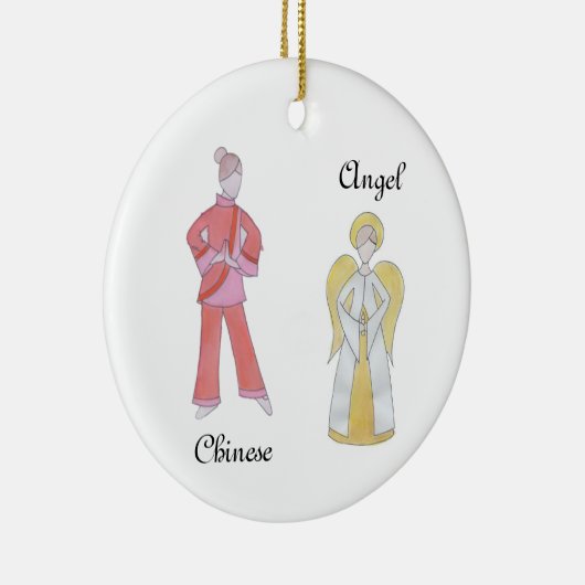 Nutcracker Engel/Chinese Keepake Ornament (Rechts)