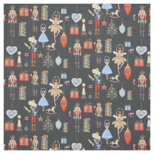 Nutcracker Fabric Dark Stoff (Muster)