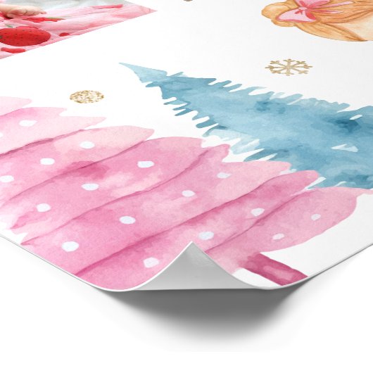 Nutcracker Fairy Birthday Foto Milestone Poster (Ecke)