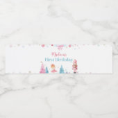Nutcracker Fairy Birthday Party Wasserflasche Etik Wasserflaschenetikett (Einzelnes Label)