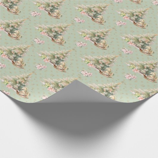 Nutcracker Fairy Story Christmas Tree Geschenkpapier (Ecke)