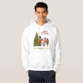 Nutcracker-Familie von fünf lustigen frohen Weihna Hoodie (Vorne ganz)