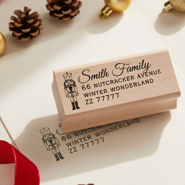 Nutcracker Familienname Rücksendeadresse Gummi Bri Gummistempel