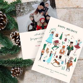 Nutcracker Family Foto Christmas Feiertagskarte
