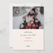 Nutcracker Family Photo Christmas Feiertagskarte (Rückseite)