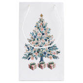 Nutcracker farbenfrohe Bäume Baby 1. Weihnachten Kleine Geschenktüte (Rückseite)