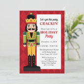 Nutcracker-Feiertage-Einladung Einladung (Stehend Vorderseite)