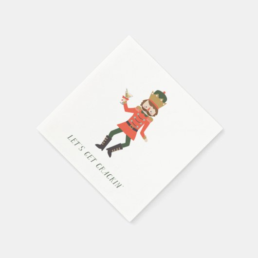 Nutcracker-Feiertagscocktailparty Serviette (Ecke)