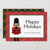 Nutcracker  feiertagskarte (Vorne/Hinten)