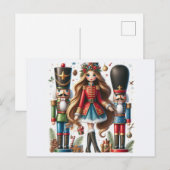 Nutcracker Feiertagspostkarte (Vorne/Hinten)
