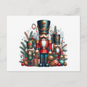 Nutcracker Feiertagspostkarte (Vorderseite)