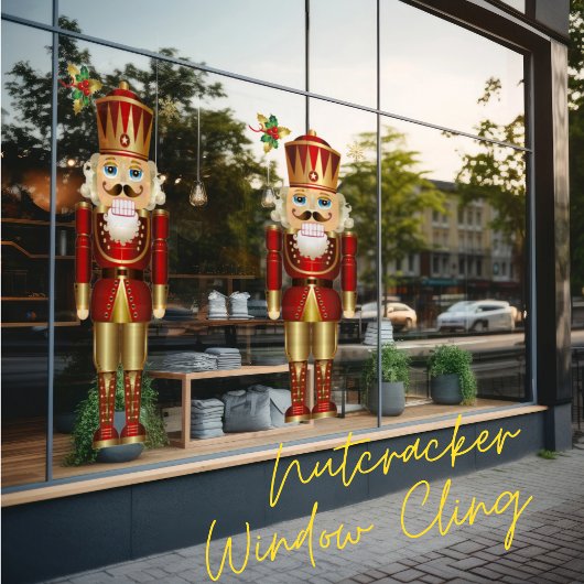 Nutcracker-Fensterklammer Fensteraufkleber