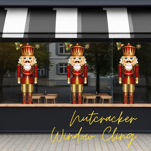Nutcracker-Fensterklammer Fensteraufkleber