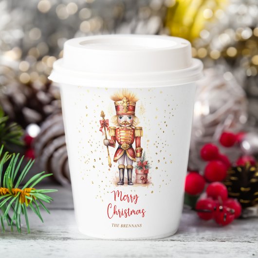 Nutcracker Festive Frohe Weihnachten Pappbecher