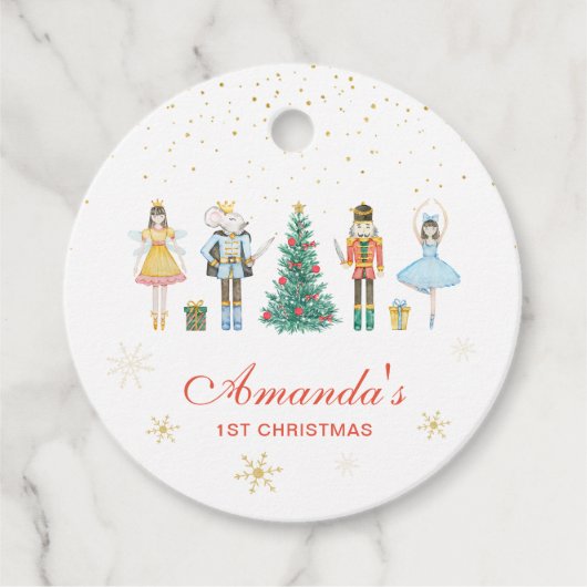 Nutcracker First Christmas Geschenkanhänger (Vorderseite)
