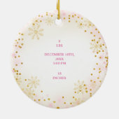 Nutcracker First Christmas Keramik Ornament (Hinten)