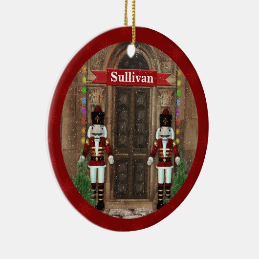Nutcracker First Christmas Zuhause Custom Ornament (Rechts)